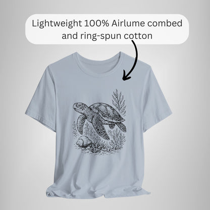 Sea Turtle T-Shirt Nautical Ocean Graphic Tee