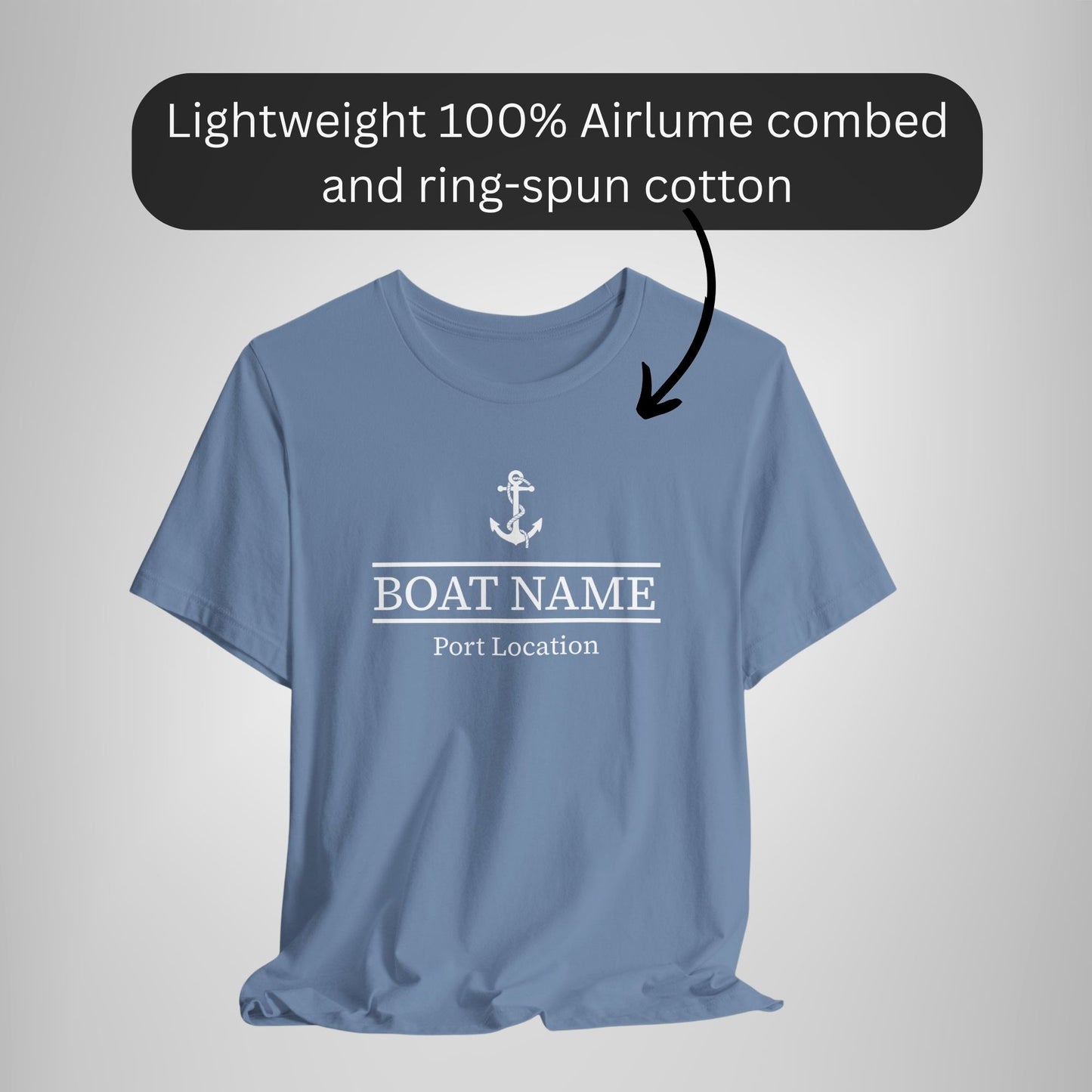 Custom Boat Name and Port T-Shirt