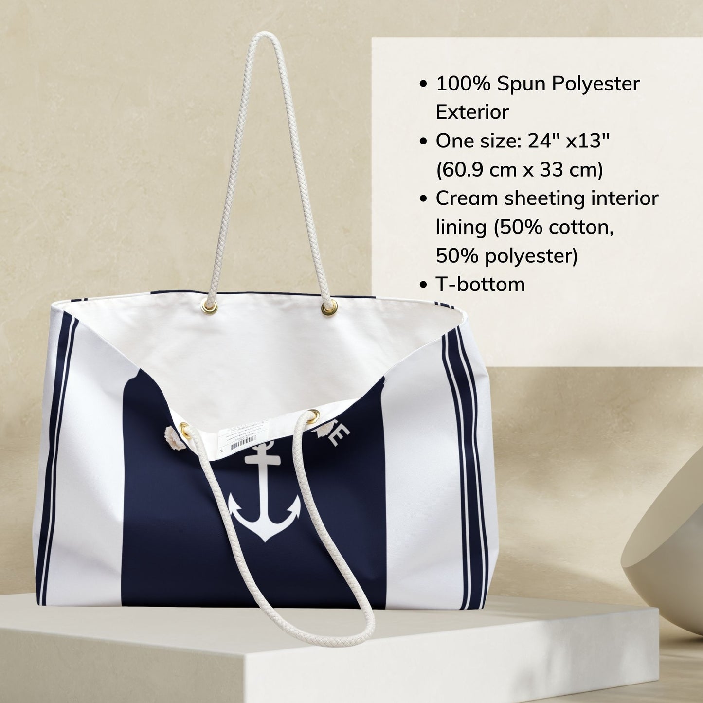 Personalized Boat & Beach Bag