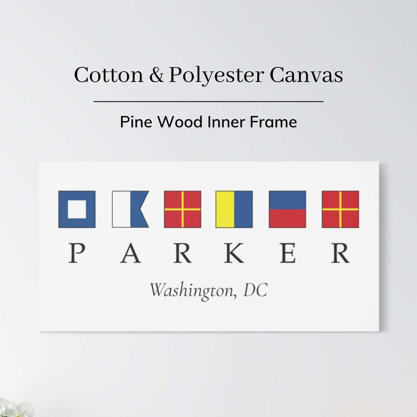 Personalized Nautical Signal Flag Canvas