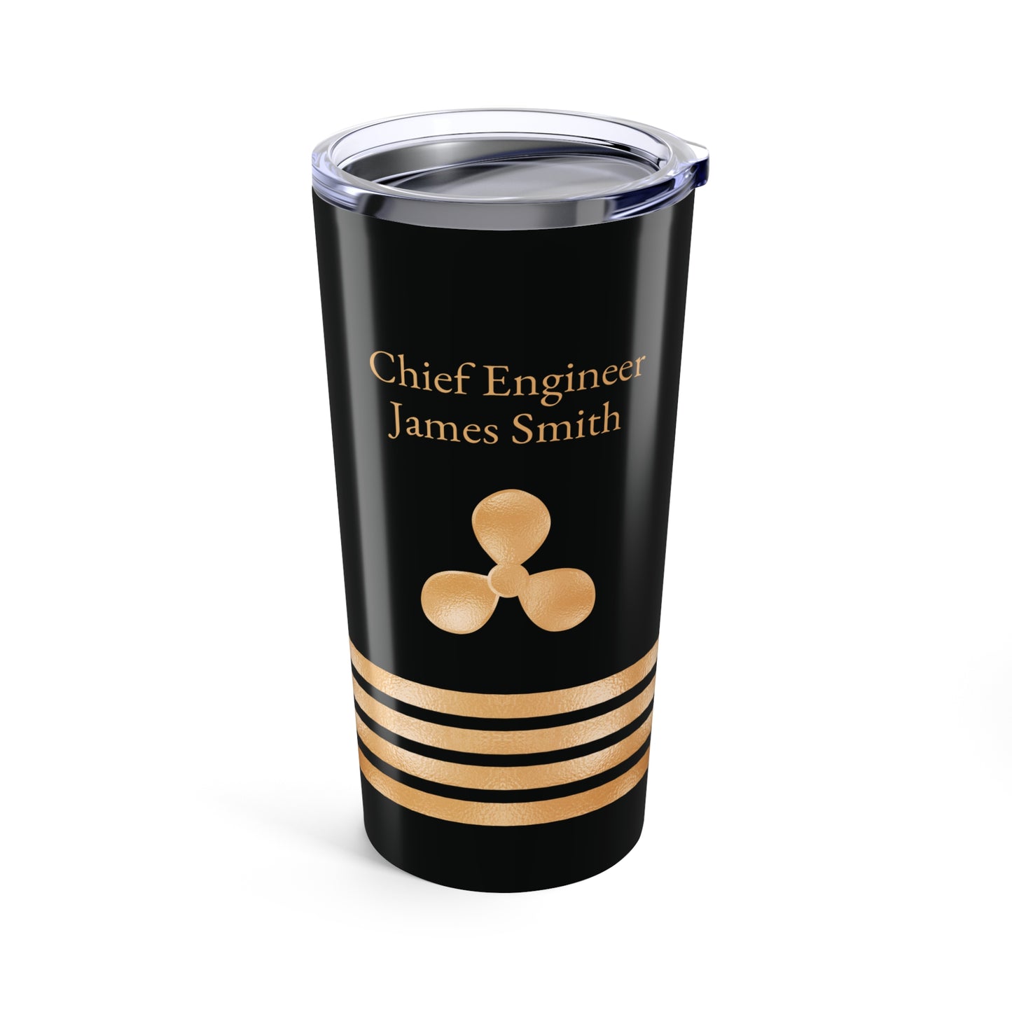 Nautical Chief Engineer Insignia Tumbler