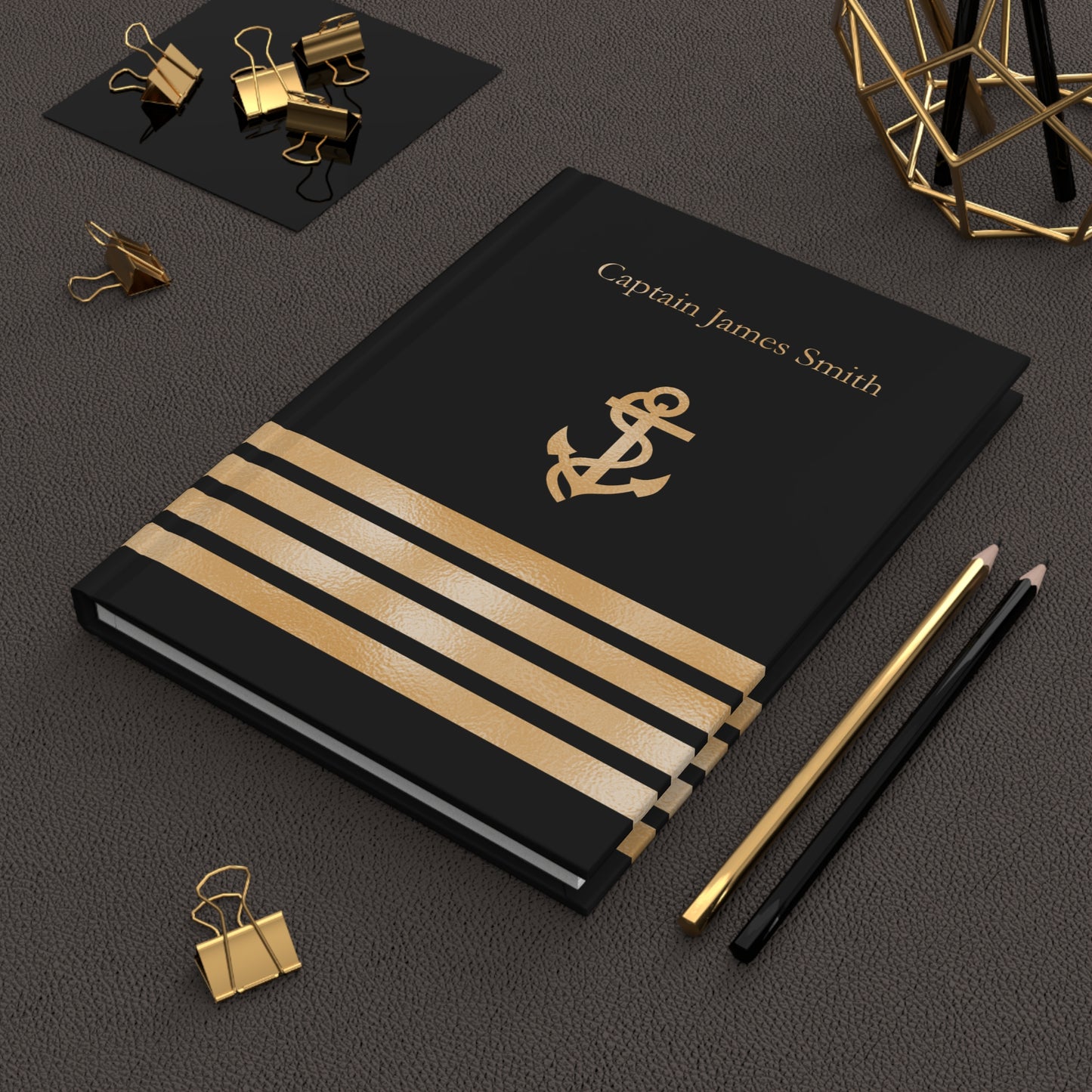 Captain Insignia Hard Cover Journal