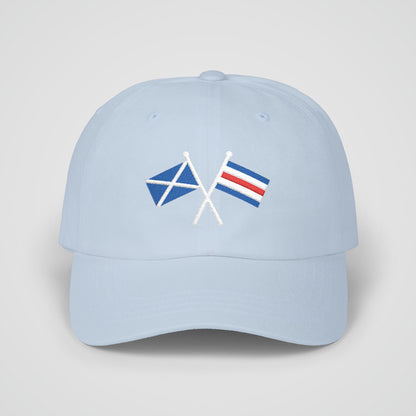 Personalized Crossed Nautical Flag Dad Hat