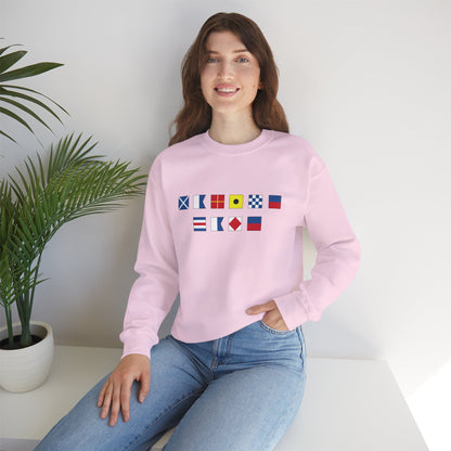 Personalized Nautical Flags Sweatshirt