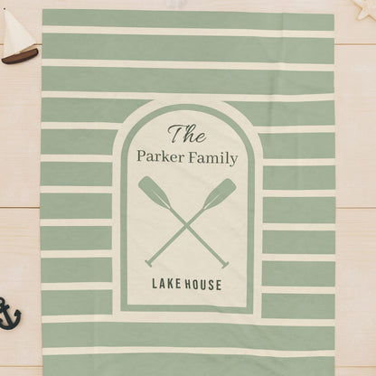 Personalized Lake House Blanket