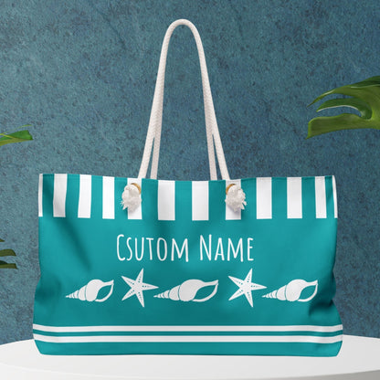 Custom Seashell Starfish Bag for Beach & Sailing
