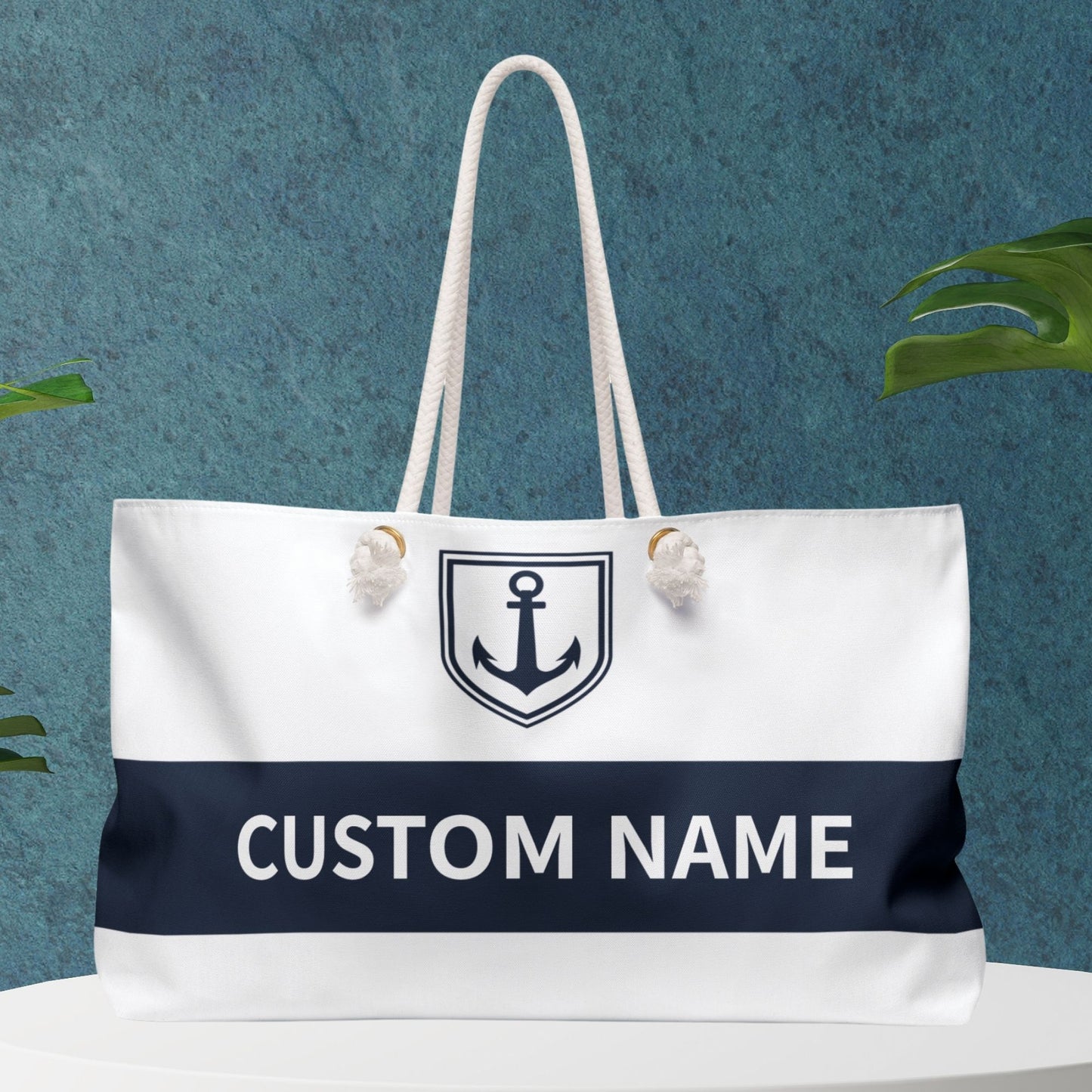 Personalized Anchor Badge Boat Bag