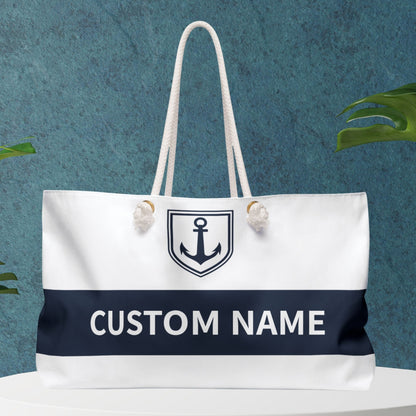 Personalized Anchor Badge Boat Bag