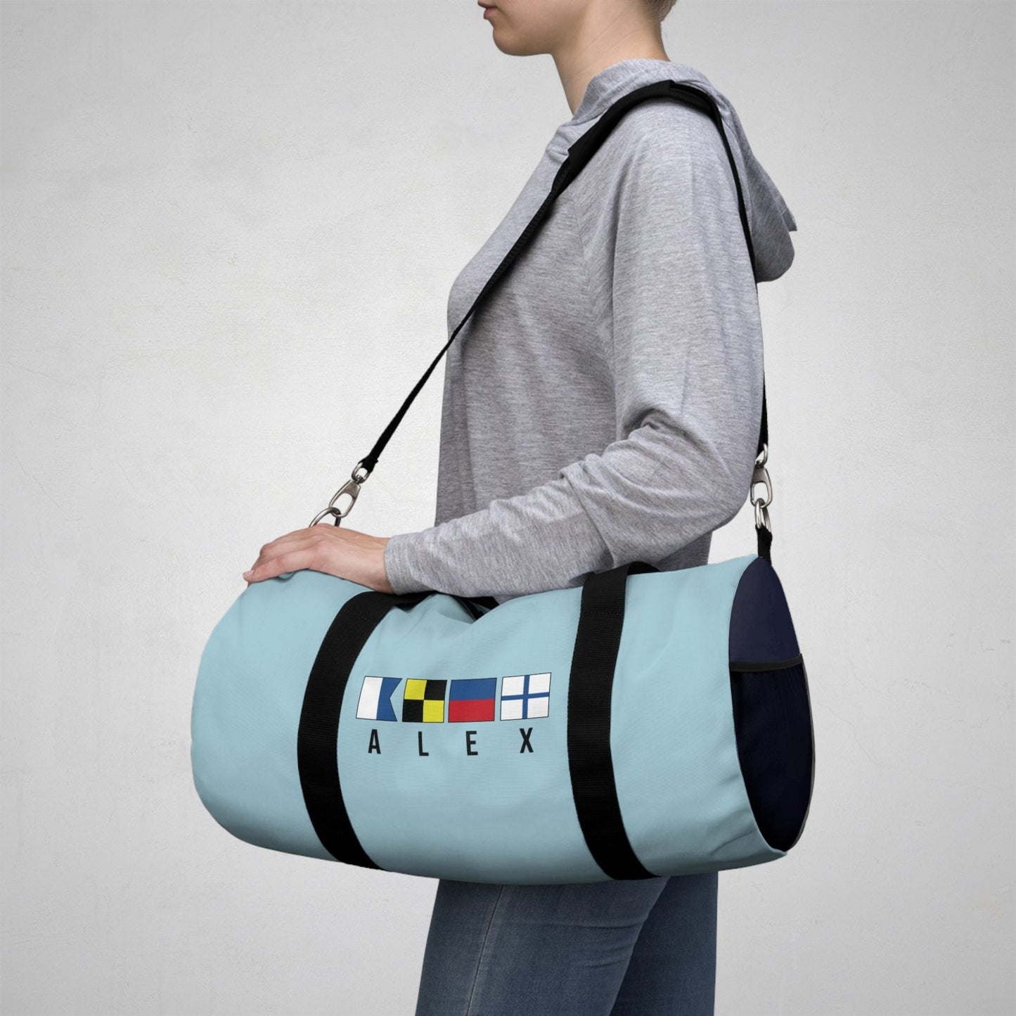 Personalized Nautical Flags Sports Bag