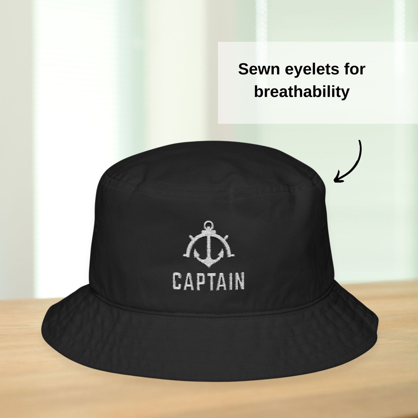 Personalized Ship Wheel Bucket Hat