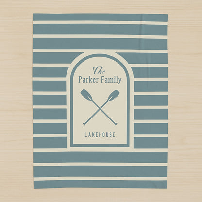 Personalized Lake House Blanket