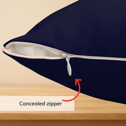 Navy Gold Compass Pillow