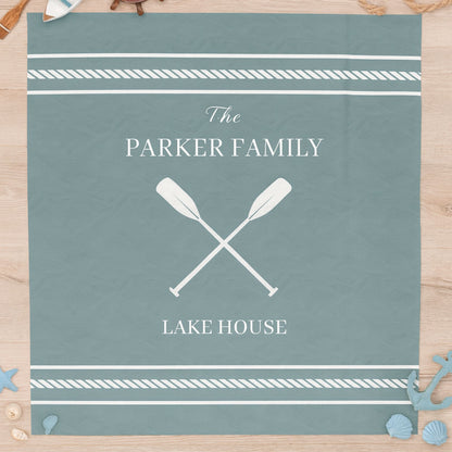 Personalized Lake House Blanket