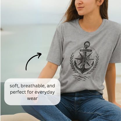 Anchor Compass Nautical T-Shirt