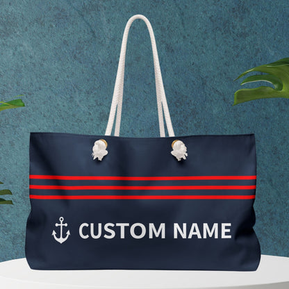 Custom Navy Anchor Bag