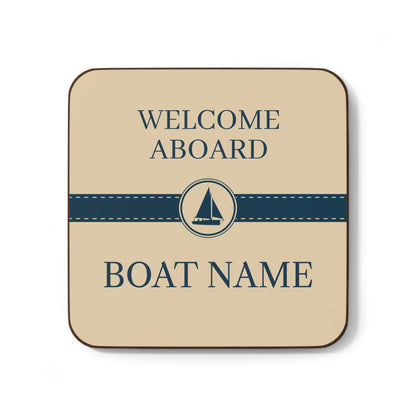 Boat Name Coaster - Sailboat (Set of 4)