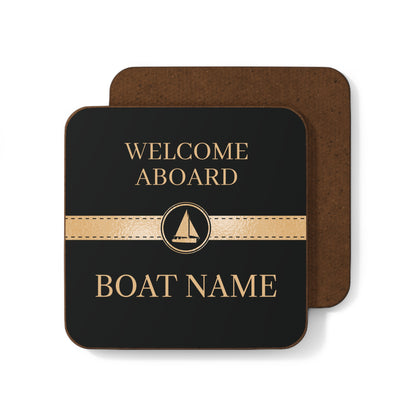Boat Name Coaster - Sailboat (Set of 4)