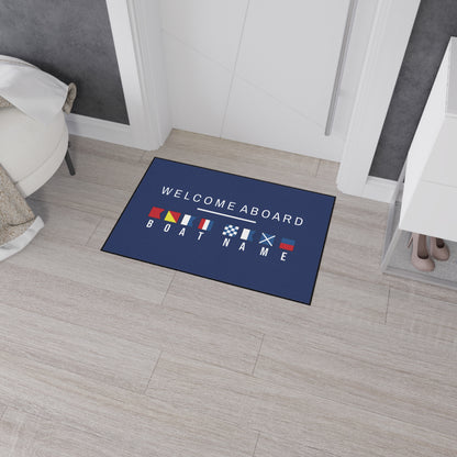 Custom Nautical Flags Heavy Duty Floor Mat