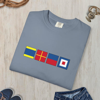 Personalized Nautical Flags T-Shir - Comfort Colors® Tee