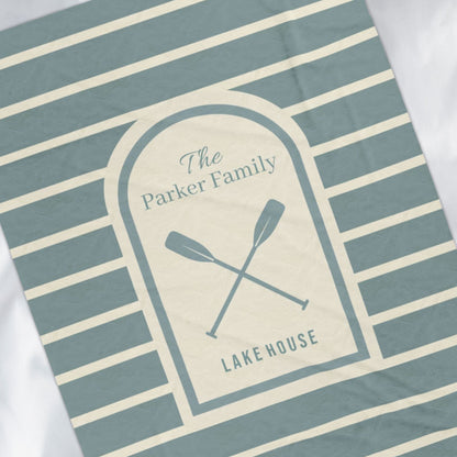 Personalized Lake House Blanket