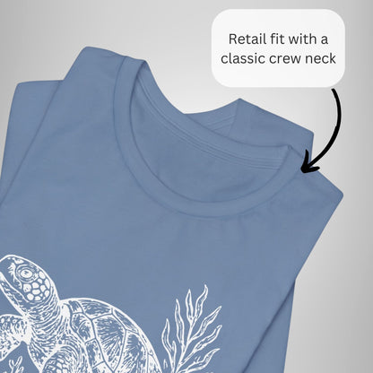 Sea Turtle T-Shirt Nautical Ocean Graphic Tee