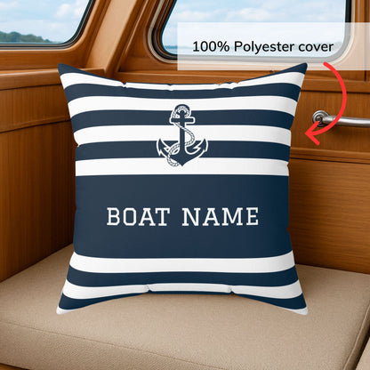 Anchor Boat Name Pillow