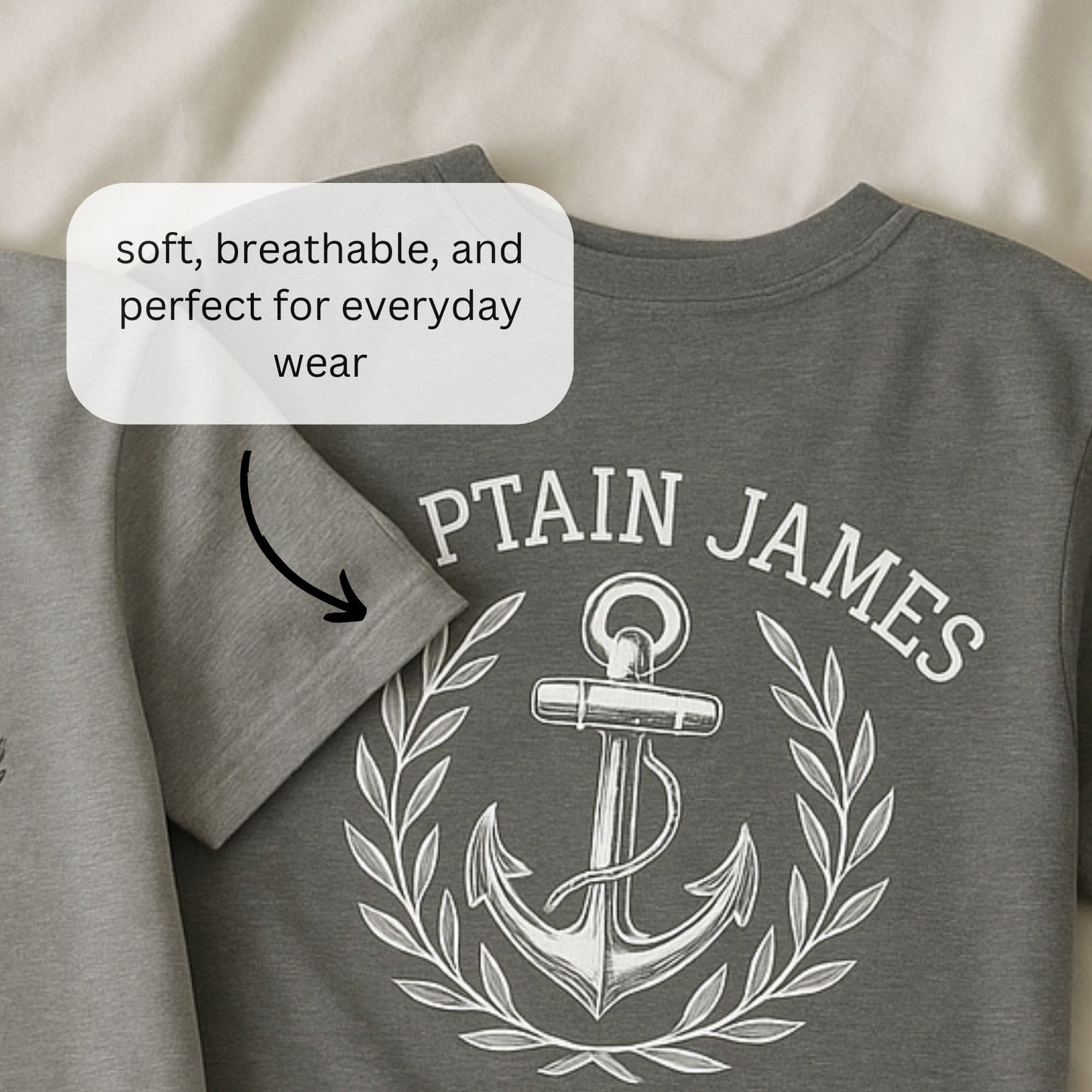 Custom Boat Name Anchor T-Shirt