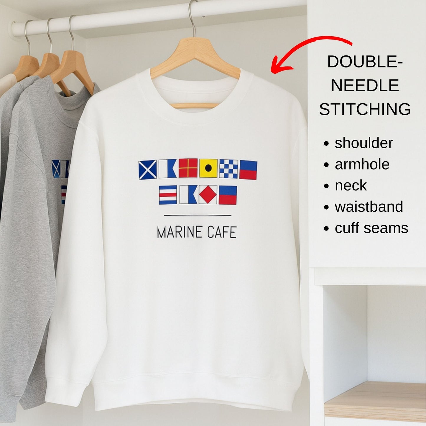 Personalized Nautical Flags Sweatshirt