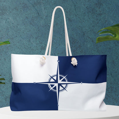 Custom Nautical Bag with Compass Design
