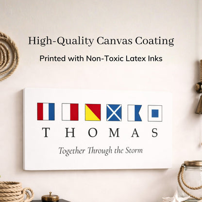 Personalized Nautical Signal Flag Canvas