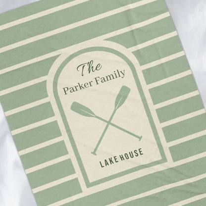 Personalized Lake House Blanket