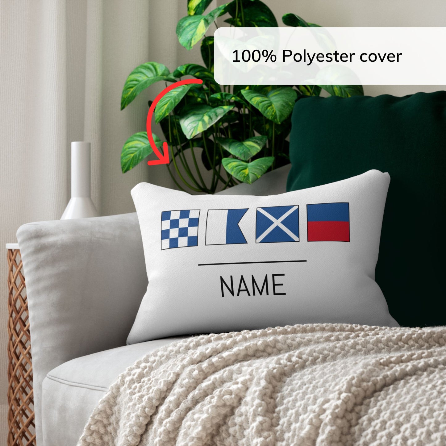 Nautical Flag Pillow Custom