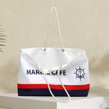 Custom Nautical Boat Tote Bag with Anchor and Ship Wheel