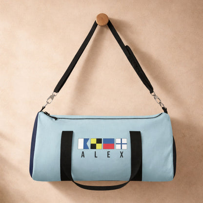 Personalized Nautical Flags Sports Bag