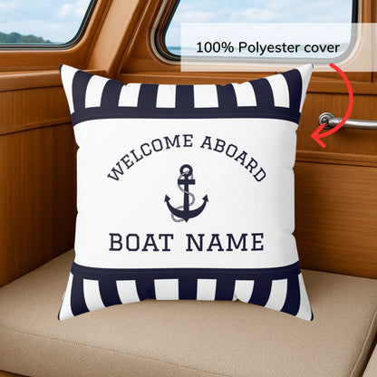 Anchor Boat Name Pillow