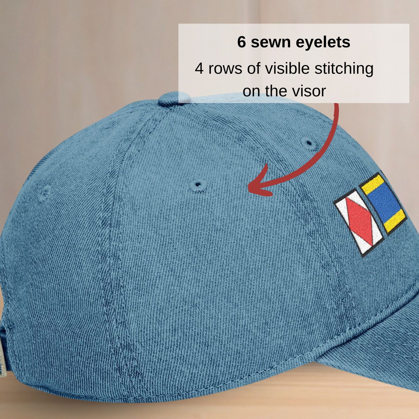 Personalized Nautical Flags Denim Hat