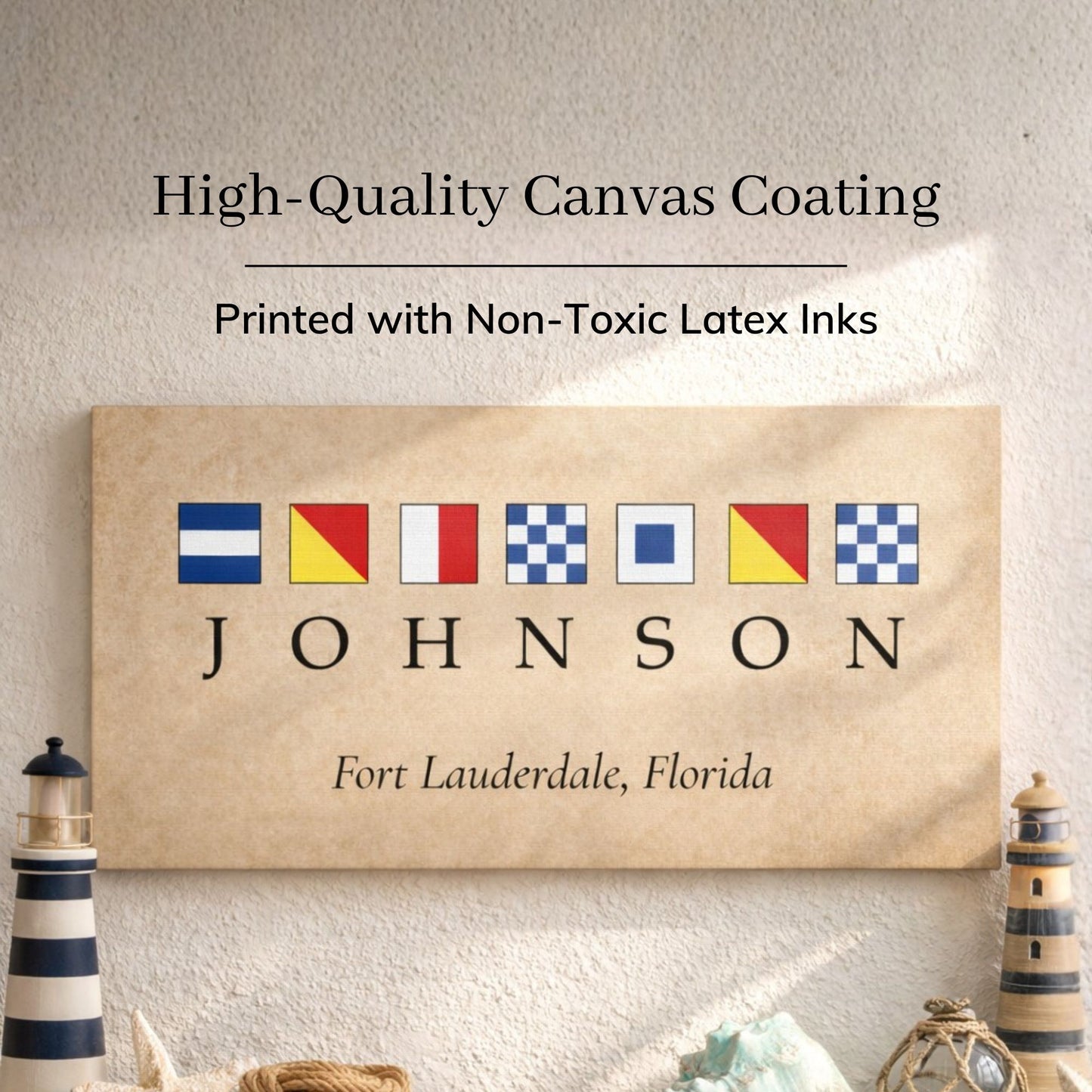 Personalized Nautical Signal Flag Canvas