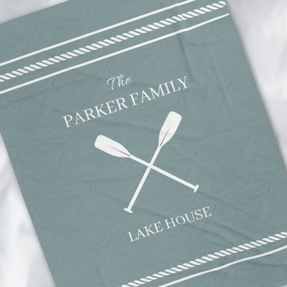 Personalized Lake House Blanket