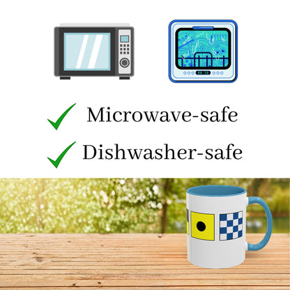 Nautical Flags Accent Mug