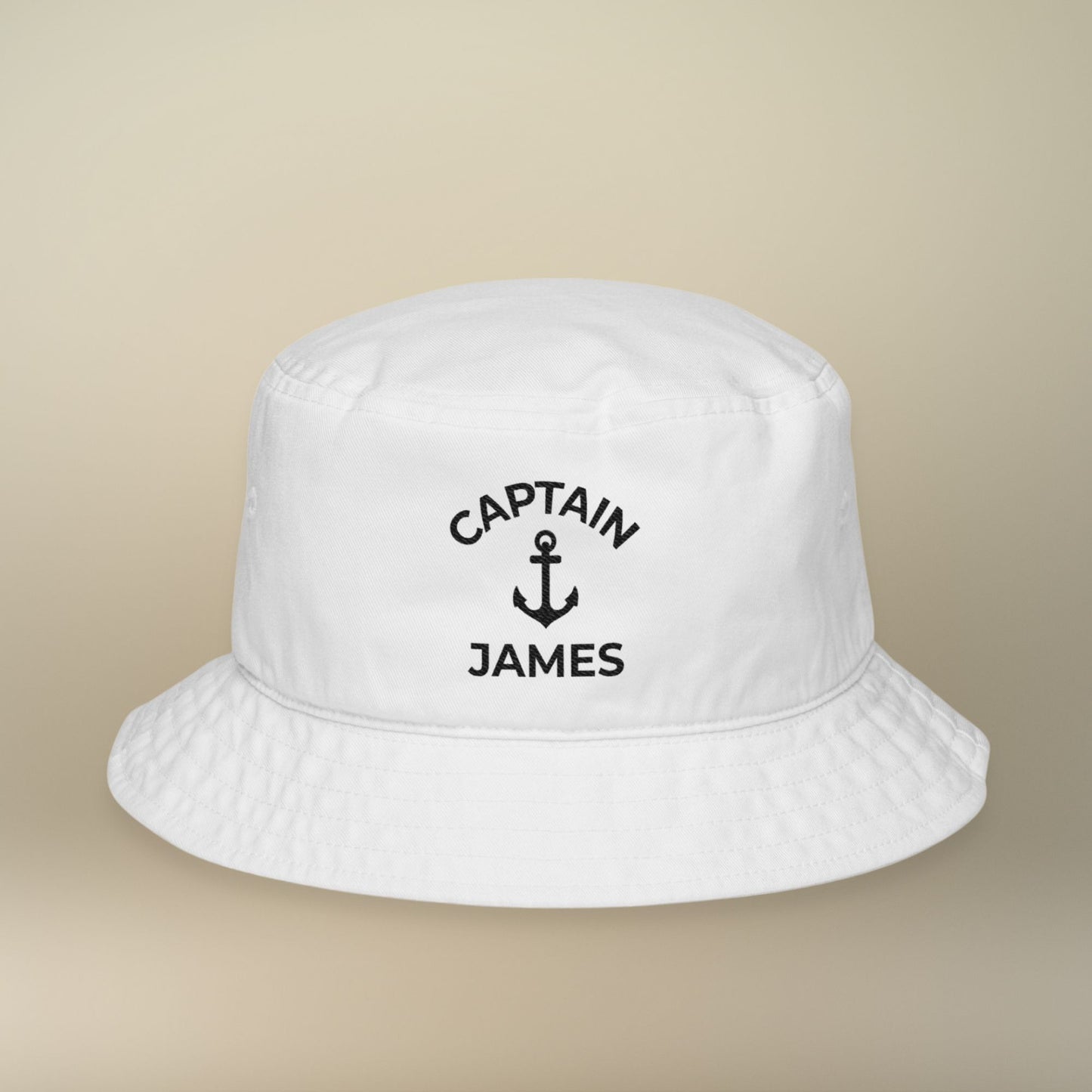 Personalized Embroidered Anchor Bucket Hat