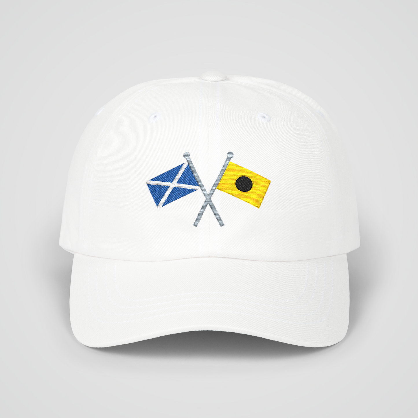 Personalized Crossed Nautical Flag Dad Hat