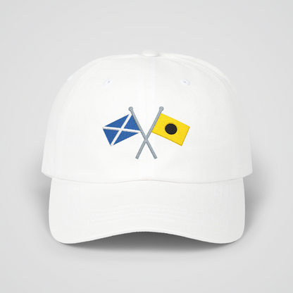 Personalized Crossed Nautical Flag Dad Hat
