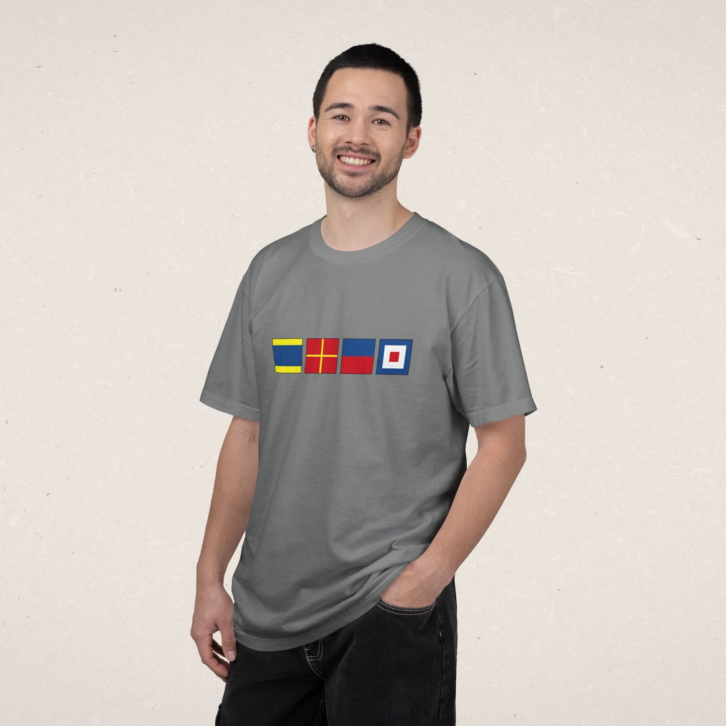 Personalized Nautical Flags T-Shir - Comfort Colors® Tee