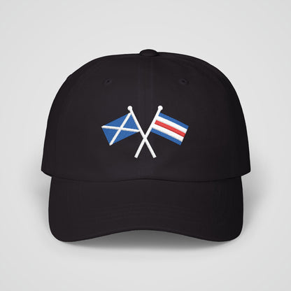 Personalized Crossed Nautical Flag Dad Hat