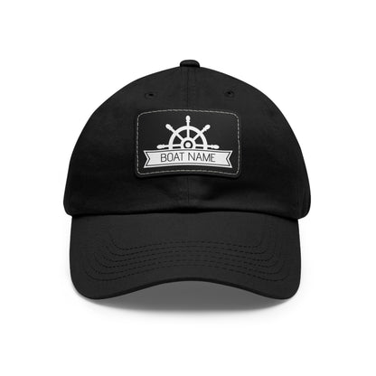 Personalized Dad Hat with Boat Name