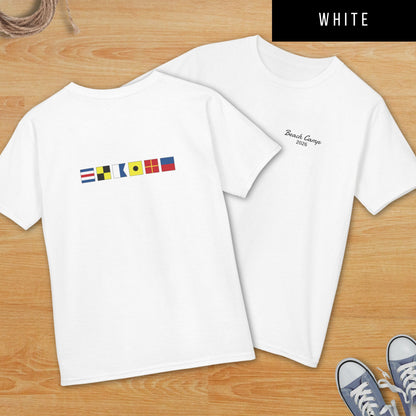 Personalized Nautical Flag T-Shirt - Youth Sizes