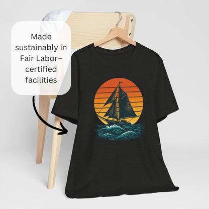 Sailing Sunset Nautical T-Shirt