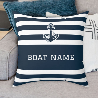 Anchor Boat Name Pillow