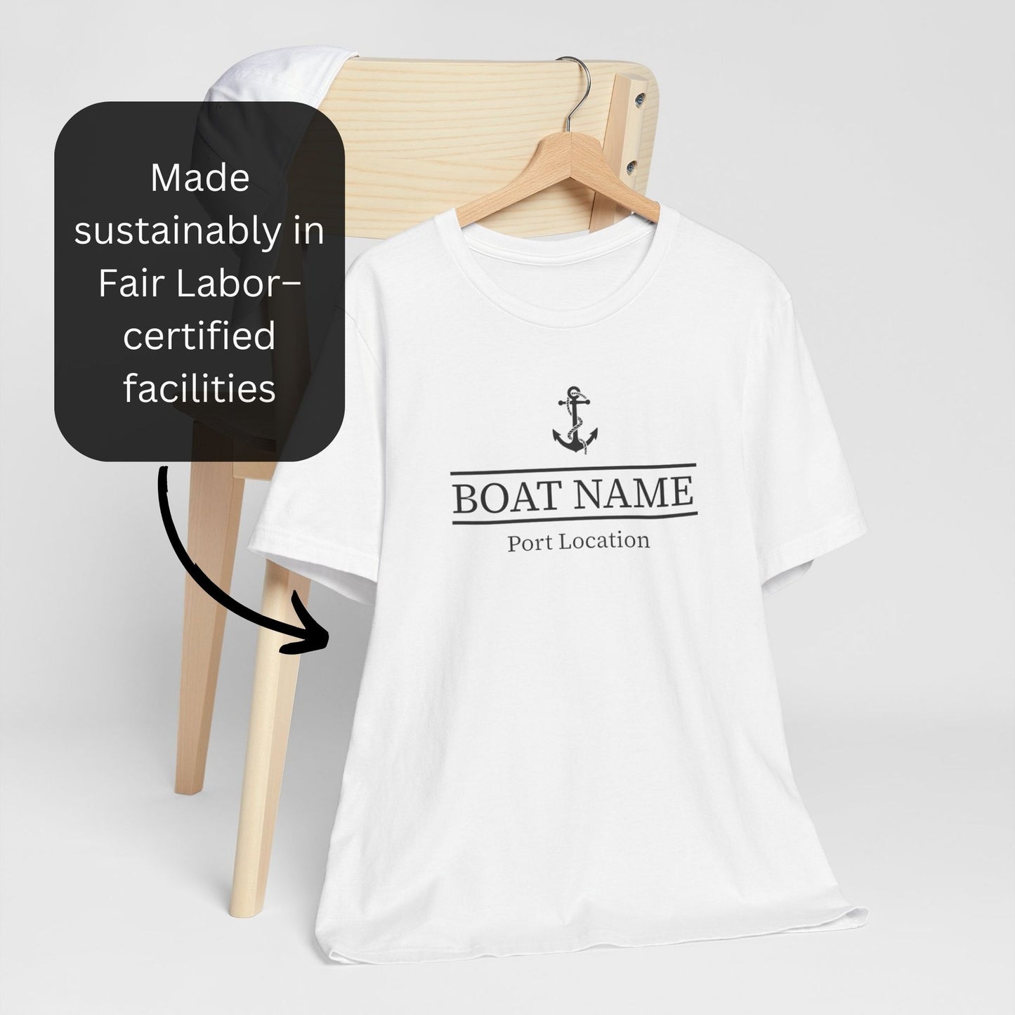 Custom Boat Name and Port T-Shirt