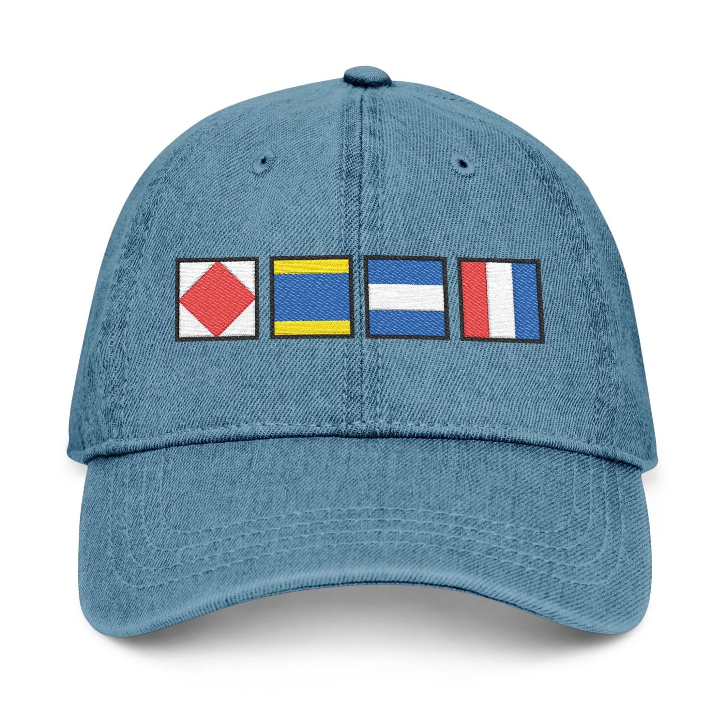 Personalized Nautical Flags Denim Hat